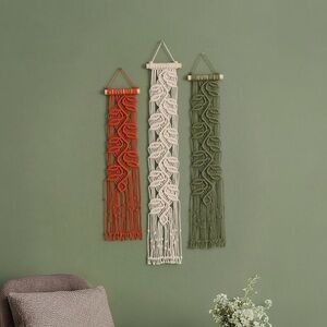 Green Macrame Wall Decor